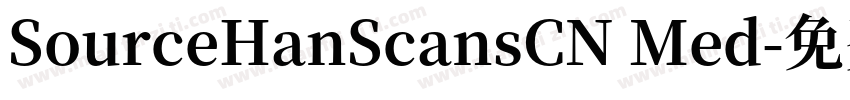 SourceHanScansCN Med字体转换